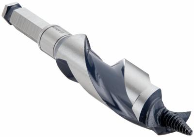 BOSCH Hybrid Drill Bit: 1 3/8 in Drill Bit Size, 7 1/2 in Overall Lg, Straight Shank - Hybrid Spur & Ship Auger Drill Bits
