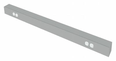 INSTOCK Electrical Wire Raceway: 4 ft Overall Lg, Aluminum - Lab Furniture Raceways & Apron Rails