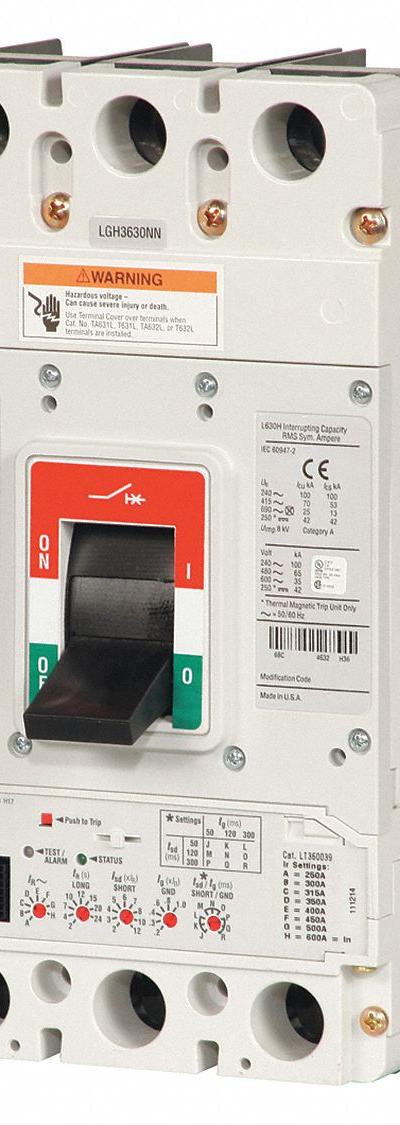 EATON Molded Case Circuit Breaker: 350 A Amps - LG-Frame Eaton Molded Case Circuit Breakers