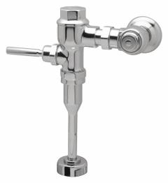 ZURN Manual Flush Valve: Metroflush® Z6203, Exposed, Top, 1 gpf Gallons per Flush, 3/4 in Inlet Size (MPN Z6203PL-WS1). Key specifications — Spud Location: Top.