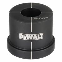 DEWALT Knockout Die: 10 ga Sheet Metal Capacity (Steel), 3/4 in Nominal Size, Round, DCE600034D. Key specifications — attr63418: DCE600034D; attr63421: DEWALT; attr63425: No; attr63427: Hydraulic Knockout Tool; attr63430: Steel.