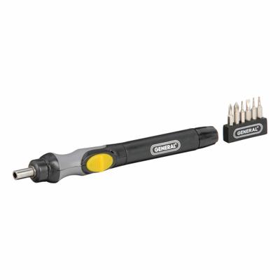 GENERAL Screwdriver Kit: 4 mm Drive Size, 11.72 in-lb, 11.72 in-lb Torque - Max - General Tool Cordless Screwdrivers