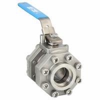 MILWAUKEE VALVE Manual Two-Way Ball Valve: 2 in, Stainless Steel, Straight, Socket x Socket (MPN 35FSS1NLL-200). Key specifications — Brand: MILWAUKEE VALVE; Seat Material: Polymer; Handle: Locking Lever.