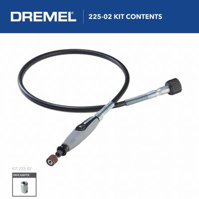 DREMEL Flex Shaft: Flex Shaft, Flex Shaft Attachment/Square Drive Nut - Rotary Tool Accessories