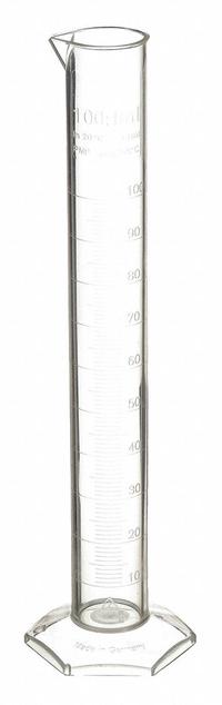 APPROVED VENDOR Graduated Cylinder: Polymethylpentene, 100 mL, 3.4 fl oz, To Contain (TC), Hexagon (MPN 9L456). Key specifications — attr1370610: Hexagon; attr1370612: Colorless; attr1370591: To Contain (TC); attr1370582: APPROVED VENDOR.