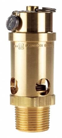 CONRADER Safety Valve: Soft Seat, 1 in (M)NPT Inlet (In.), 5/8 in (F)NPT Outlet (In.), Brass, Brass (MPN SRV765-1-CE-150). Key specifications — attr291993: Soft Seat; attr291998: Brass; attr292007: Silicone; attr292009: Brass; attr294753: CONRADER.