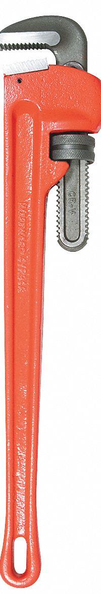 WESTWARD Pipe Wrench: Cast Iron, 5 in Jaw Capacity, Serrated, 36 in Overall Lg, I-Beam (MPN 1XJZ3). Key specifications — attr309808: I-Beam; attr309815: Cast Iron; attr324941: WESTWARD.
