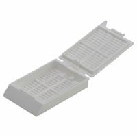 DYNALON Embedding Cassette: White, Polyoxymethylene, 1.57 in Overall Lg, 1.1 in Overall Wd (MPN 230264-000W). Key specifications — Color: White; Material: Polyoxymethylene; Brand: DYNALON; Product Type: Embedding Cassette.