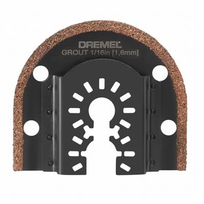 DREMEL Oscillating Scraper Blade: 2 3/4 in Blade Wd, 2 5/16 in Blade Lg, Carbide Grit - Starlock Mounted Blades