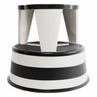 CRAMER Rolling Step Stool: 14.5 in Overall Ht, 350 lb Load Cap, 2 Steps, Steel, Unassembled (MPN 1001-14). Key specifications — Product Type: Step Stool; Stacking: Not Stackable; Brand: CRAMER; Color: White; Feet Type: Slip-Resistant; Folding: Not Foldable; Includes Handrails: Handrails Not Included; Nesting: Not Nestable.