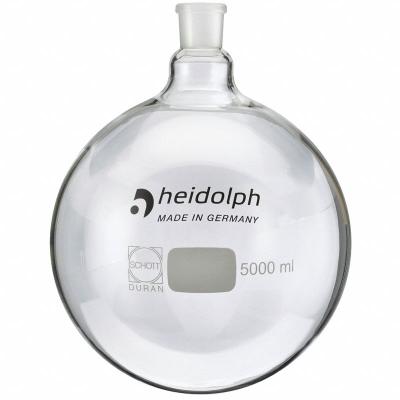 HEIDOLPH Rotary Evaporator Glassware: 500 mL, Colorless, Round - Glass Boiling Flasks