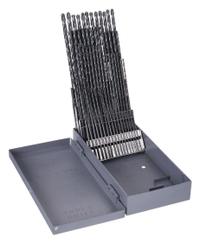 CHICAGO-LATROBE Taper Length Drill Bit Set: 60 Pc, #60 to #1, 118° Point, Black Oxide HSS (MPN 69865)