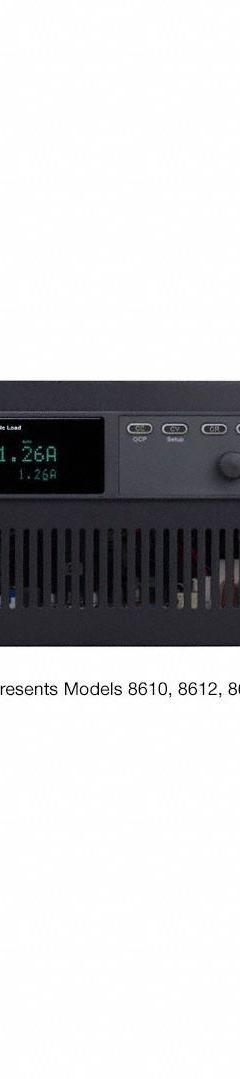 B&K PRECISION DC Electronic Load: 0 V to 500 V, 30 A Max Measurable Current, 750 W Power (MPN 8612). Key specifications — Brand: B&K PRECISION.