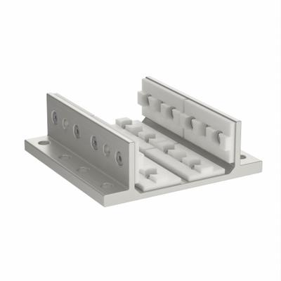 80/20 Linear Bearing: 15 Series, 6 in L x 5 1/2 in W x 1 7/8 in H, Silver, Double Flanged - Standard Linear Bearings