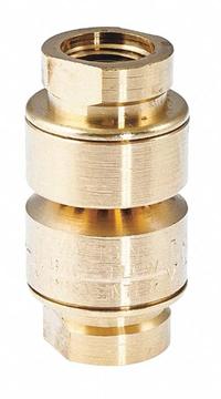 WATTS Dual Check with Atmospheric Vent: LFN9, 3/8 in Pipe Size, FNPT x FNPT, 7 gpm Flow Rate, Brass (MPN LFN9-3/8"). Key specifications — Brand: WATTS; Connection Type: FNPT x FNPT.