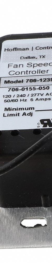 Speed Control: Dial, SPST, 1 Switches or Dials, 277V AC, Steel Plate, Silver Plate, 5 A (MPN 150095-01). Key specifications — Brand: TITUS; Input Voltage: 277V AC; Plate Material: Steel.