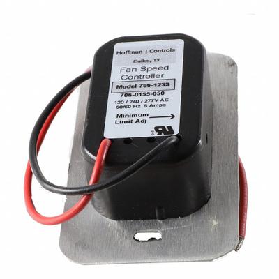 TITUS Speed Control: Dial, SPST, 1 Switches or Dials, 277V AC, Steel Plate, Silver Plate - Dial Fan Speed Controls