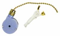 GARDNER BENDER Pull Chain Switch (MPN GSW-33). Key specifications — Product Type: Pull Chain Switch; Brand: GARDNER BENDER; Manufacturer Part Number: GSW-33; Contact Form: SPDT; Metal Finish: Brass; Switch Function Configuration: On/Off.