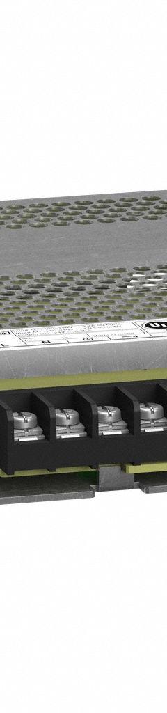 SCHNEIDER DC Power Supply: DIN Rail, 150 W Output Power - Rated, 6.25 A Current - Output, Aluminum (MPN ABLP1A24062). Key specifications — attr1044898: Single; attr1044874: Aluminum; attr1044879: 200 to 240V AC; attr211400: SCHNEIDER.