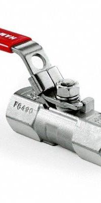 HAM-LET Manual Two-Way Ball Valve: 1 in, Stainless Steel, Straight, FNPT x FNPT, Full Port Ball Port (MPN H-710-SS-N-1-T-LD). Key specifications — Brand: HAM-LET; Handle: Locking Lever.