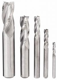 APPROVED VENDOR End Mill Set: Square, 5 Pc, Carbide, 3 Flute, 1/8" to 1/2" Mill Dia (MPN 205-888881)
