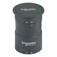SCHNEIDER ELECTRIC Tower Body: Tower Light Base, For XVU, 3 5/16 in Overall Ht, 2 3/8 in Overall Dia (MPN XVUC21B). Key specifications — attr1056662: SCHNEIDER; attr1056663: XVU; attr1056670: Black; attr1056672: IP65; attr1056675: Threaded Mount; attr1056661: XVUC21B; attr1056673: Top Cover.