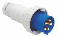 BRYANT Pin and Sleeve Plug: Blue, 120/208V AC, Three Phase, 100 A, 4 Pole, 5 Wire, IEC Grounding (MPN BRY5100P9W). Key specifications — Brand: BRYANT.