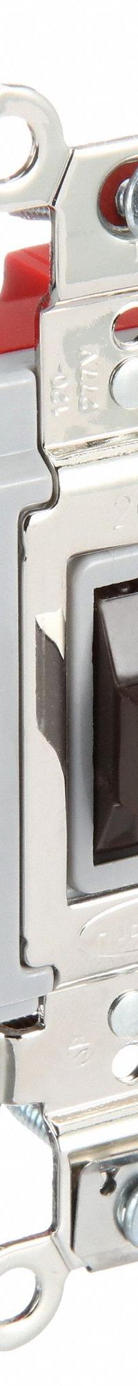 HUBBELL Wall Switch: Toggle Switch, Single Pole/Double Throw, Momentary, Brown, 120/277V AC, 20 A (MPN HBL1557). Key specifications — Illuminated: No; Voltage Rating: 120/277V AC.