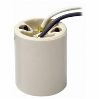 LEVITON Lampholder: Lamp Holder, Medium Screw (E26), 2 1/8 in Overall Lg, 660 W Watt, 250V AC Volt (MPN 10085). Key specifications — attr234509: Medium Screw (E26); attr234515: 250V AC; attr327041: Lamp Holder; attr239872: LEVITON; attr234516: White; attr234535: Single Circuit.
