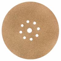DEWALT Drywall Sanding Disc: Disc, 9 in, Hook and Loop, Paper Backing, 120 Grit, 5 PK (MPN DWAS1205P). Key specifications — attr913104: Aluminum Oxide; attr913107: Paper; attr913116: 8; attr913105: Coated; attr913112: Medium; attr913109: Open; attr913117: Tear; attr662094: Abrasive for Drywall Sanders.