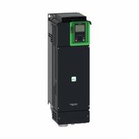 SCHNEIDER Variable Speed Drive: In Phase Three, 200-240V AC, Out Phase Three, 20 hp_25 hp, IP21 (MPN ATV630D18M3US). Key specifications — Style: Chassis; Color: Black/Green; Output Voltage: 200-240V AC; Output Phase: Three.