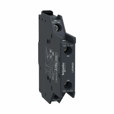 SCHNEIDER Auxiliary Contact Block: 2NO, 10 A Max Current (AC), Side Mount - Schneider Electric Auxiliary Contacts