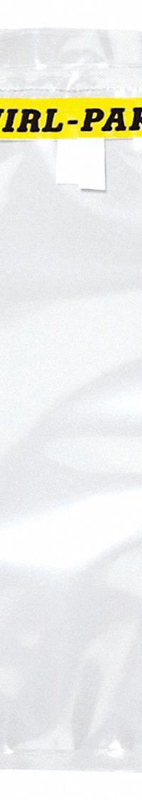 WHIRL-PAK Sampling Bag: Std, Sterile, 7 fl oz Capacity - oz, 207 mL Capacity - mL, 7 in Overall Lg (MPN B00992). Key specifications — Brand: WHIRL-PAK; Color: Clear; Product Type: Sampling Bag; Standards: HACCP; Style: Standard.
