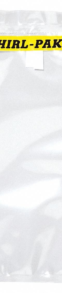 WHIRL-PAK Sampling Bag: Std, Sterile, 7 fl oz Capacity - oz, 207 mL Capacity - mL, 7 in Overall Lg (MPN B00992). Key specifications — Brand: WHIRL-PAK; Color: Clear; Product Type: Sampling Bag; Standards: HACCP; Style: Standard.