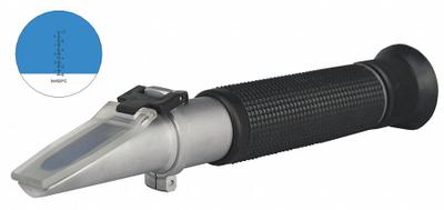 LAXCO, INC Refractometer: Brix, +/-0.1% Accuracy, Auto, Analog, 7 1/2 in Overall Dp - Analog Handheld Refractometers