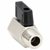 APPROVED VENDOR Manual Two-Way Ball Valve: 3/8 in, Nickel-Plated Brass, Straight, MNPT x FNPT (MPN G-CMV-38NL). Key specifications — Brand: APPROVED VENDOR; Handle: Wedge.