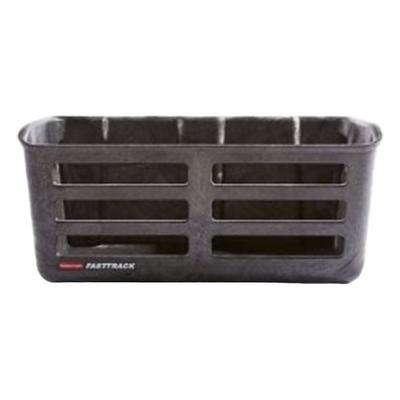 FASTTRACK Utility Storage Bin: Plastic, 16.6 in x 7.6 in x 9.7 in, 25 lb Load Capacity - Baskets, Bins & Racks for Wall-Mount Track Systems