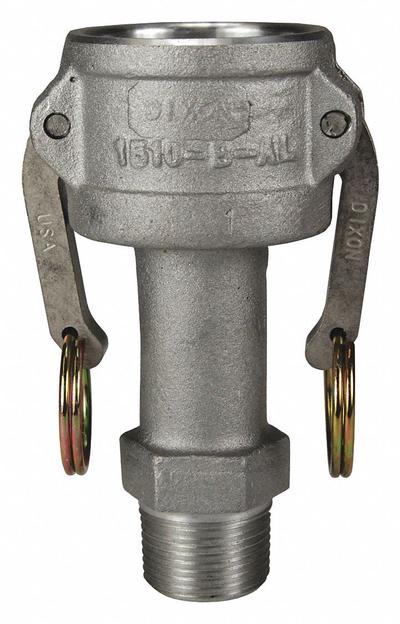DIXON VALVE & COUPLING Cam and Groove Coupling: 1 1/2 in Coupling Size, 1 in Hose Fitting Size - Type B Aluminum Cam & Groove Fittings