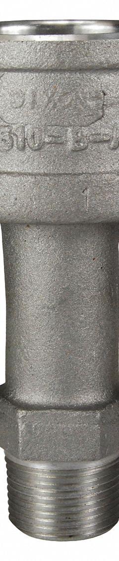 Cam and Groove Coupling: 1 1/2 in Coupling Size, 1 in Hose Fitting Size, 1 in -11-1/2 Thread Size (MPN 1510-B-AL). Key specifications — Thread Size: 1 in -11-1/2; Fitting Type: MNPT; Gasket Material: Nitrile; Brand: DIXON VALVE & COUPLING.