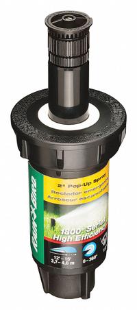 RAIN BIRD Spray Head for Shrubs: Adj, 3 to 20 ft, 0.1 gpm, 15 to 70 psi, Plastic/Stainless Steel (MPN 1802HEVN15). Key specifications — attr982535: 3 to 20 ft; attr982520: RAIN BIRD; attr982523: 0.1 gpm; attr982528: Adjustable; attr982529: 15 to 70 psi; attr982530: Pop-Up Spray Head.