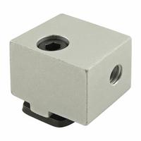 Panel Mount Block: For Std Panel, Anodized, Silver, Aluminum, Inch, 80/20 15 Series (MPN 2425). Key specifications — Brand: 80/20; Includes Fasteners: Yes; Finish: Anodized; Material: Aluminum; Product Type: Panel Mount Block; Compatible Series: 15 Series.