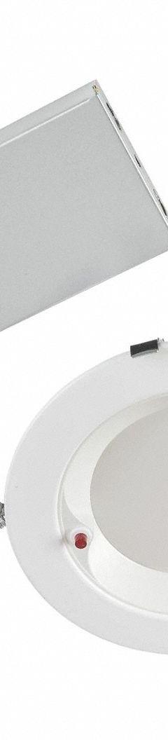 KEYSTONE TECHNOLOGIES EM Downlight: 8 in Dia, 2,050 lm, 2700K/3000K/3500K/4000K/5000K, 30 W, White (MPN KT-RDLED30PS-8A-9CSF-VDIM-EM4). Key specifications — attr1262049: Smooth; attr1262090: White; attr1262072: 200W incandescent; attr1262081: Yes; attr1262085: 4000K; attr1262092: KEYSTONE TECHNOLOGIES; attr1262050: 120 to 277V AC.