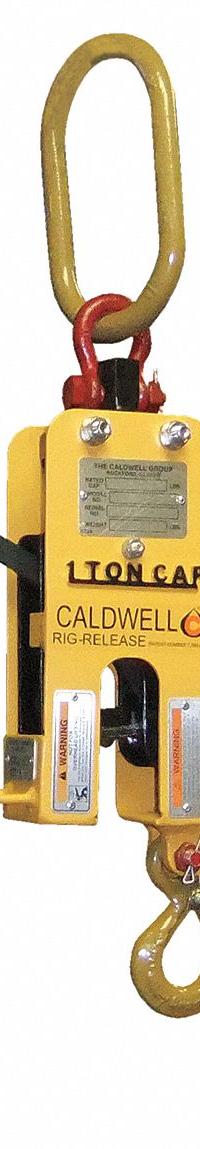 CALDWELL Release Hook: Wire Rope Slings, 1 1/2 in Compatible Sling Rope Dia, Manual (MPN RR-15). Key specifications — Brand: CALDWELL; Compatible Sling Type: Wire Rope Slings.