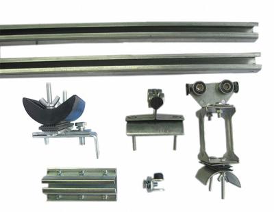 Dayton Festoon System Kit: C-Rail, 90 ft – 90 ft, 119 ft Min Cable/Hose Required - Track Festoon Kits