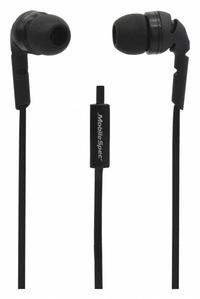 MOBILESPEC Headsets,3 ft. Cord: 2 ft Range, 24 hr Talk Time, 1.7 hr Standby Time, Earbud Headset (MPN MBS10111). Key specifications — Brand: MOBILESPEC; Features: Seamlessly Switch between Music and Hands-Free Talking; Microphone Type - Headsets: Condenser; Connection Type: 3 ft Cord; Product Type: Earbud Headset.