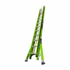 LITTLE GIANT Extension Ladder: 24 ft Ladder Size, Fiberglass, 375 lb Load Capacity, 56 lb Wt (MPN 17624-279). Key specifications — Color: Green; Brand: LITTLE GIANT; Included Features: Limited Arrest Safety Line; Removable Fly: Fixed.