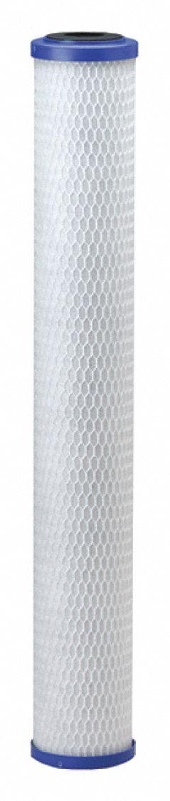 PENTAIR/EVERPURE Water Filter Cartridge: 5 micron, 3.3 gpm, 12,000 gal, 20 in Overall Ht (MPN EV910825-75). Key specifications — Filter Media: Carbon; Brand: PENTAIR/EVERPURE.