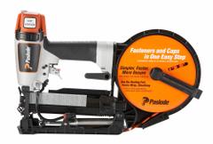 PASLODE Staple Gun: For 3/8 in Staple Wd, For 18 ga Staple Gauge, For 3/4 in to 1 1/2 in Staple Lg (MPN 502575). Key specifications — attr1320959: Crowned; attr1320964: PASLODE.