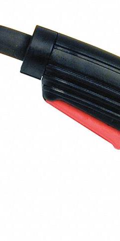 LINCOLN ELECTRIC MIG Gun: Magnum 100L, 100 A, 0.035 in, 10 ft, Lincoln-Compatible (MPN K530-5). Key specifications — For Rear Connection Type: Lincoln-Compatible; Contact Tip Series: Magnum 100A; MIG Gun Model: K530-5; For Gas Type: CO2 (Carbon Dioxide).