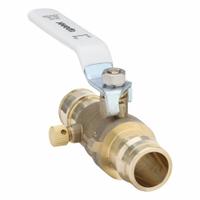 UPONOR Manual Two-Way Ball Valve: 1 in, Brass, Straight, PEX x PEX, 250 psi Max. Pressure (CWP) (MPN LFD4811010). Key specifications — Brand: UPONOR; Handle: Lever.
